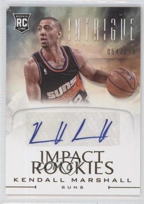 2012-13 Panini Intrigue Impact Rookies 54/299 Kendall Marshall #15 Auto RC 9w4