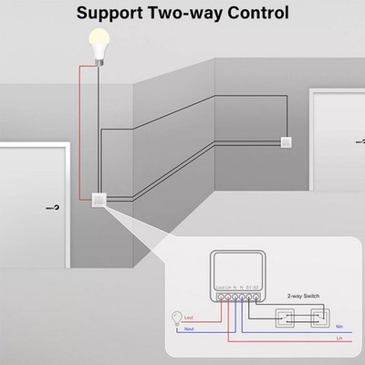 Intelligenter WiFi-Schalter PCV-0 WiFi-Modul 16A Intelligenter WiFi-Schalter