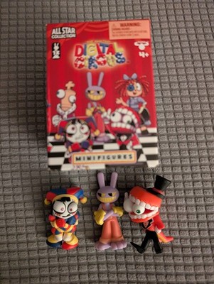 Tolle digitale Zirkus Elch Spielzeug All Star Sammlung Figuren x3 Jax Pomni Caine