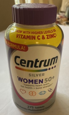 Centrum Silver Women 50+ 275 Tablets Exp 12/25 Multivitamin Immune Bone ...