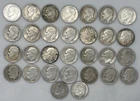 Roosevelt Dimes Pre 1965 90% Silver Circulated Condition Lot Of 30 Coins