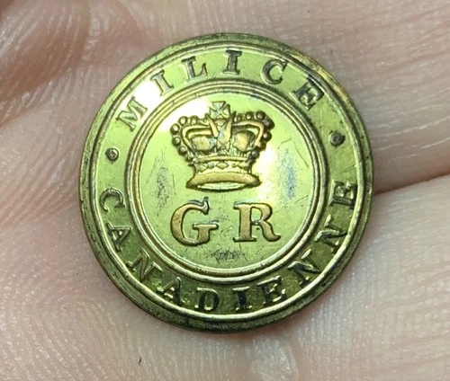 Canadian Milice Canadienne GR Coat Button