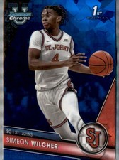 2023-24 Bowman University Chrome Sapphire #15 Simeon Wilcher