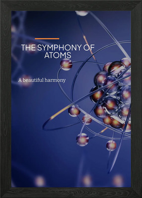 The Symphony of Atoms Framed Wall Art Poster Canvas Print Picture