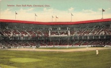 LP30 Cleveland Ohio Baseball League Park Stadium Sports Interior 1910 Postcard