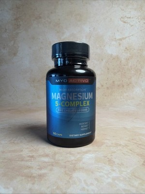 MYO ACTIVO Magnesium 5-Complex High Absorption Vegan Gluten-Free 120 Capsules