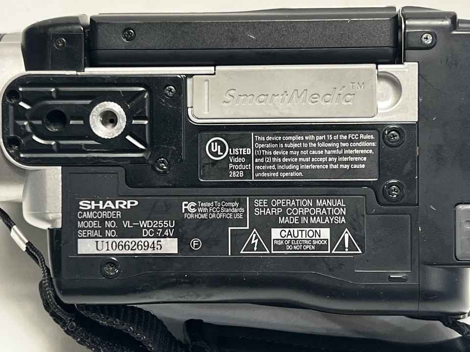 Sharp VL-WD255 VL-WD255U MiniDV Mini DV Camcorder -UNTESTED - Image 2 of 3