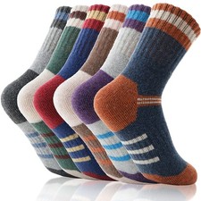 Kids Merino Wool Hiking Socks Boys Toddlers Girls Winter Thermal Thick Warm B...