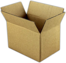 5 7x4x4 Corrugated Cardboard Packing Boxes Mailing Moving Shipping Box