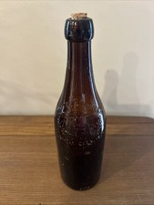 Vtg Amber Blob Top Beer Bottle Walter-Raupfer Brewing Co. Columbia City, In
