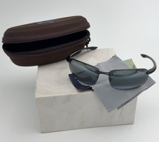 Maui Jim Ho  Okipa Rimless Sunglasses Black MJ407-02 No Nose Pieces 