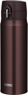 Thermos Water Bottle Vacuum Insulated Mobile Mug 500ml Brown