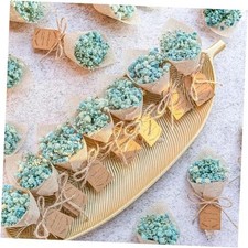 20-Piece set Mini Magnet Dried Flowers Bouquet for Rustic Wedding blue
