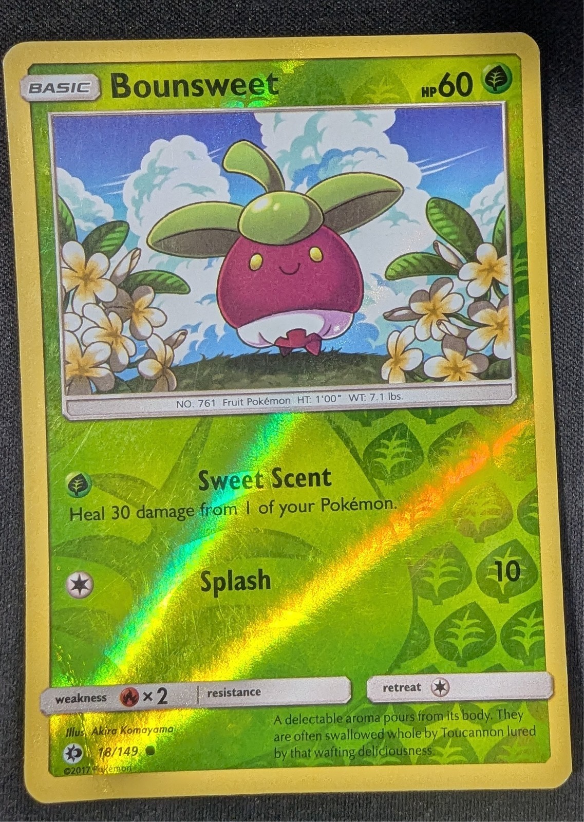 Bounsweet [Reverse Holo] #18 Pokemon Sun & Moon