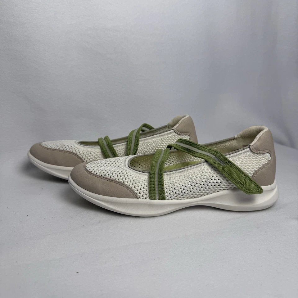 Vionic 绑带凉鞋女式 10 码蓝色皮革人造露趾装饰 — 第 2/4 张图片