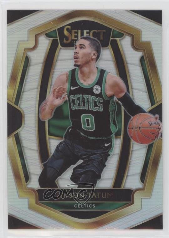 2018-19 Panini Select Premier Level Silver Prizm Jayson Tatum #168 5yi