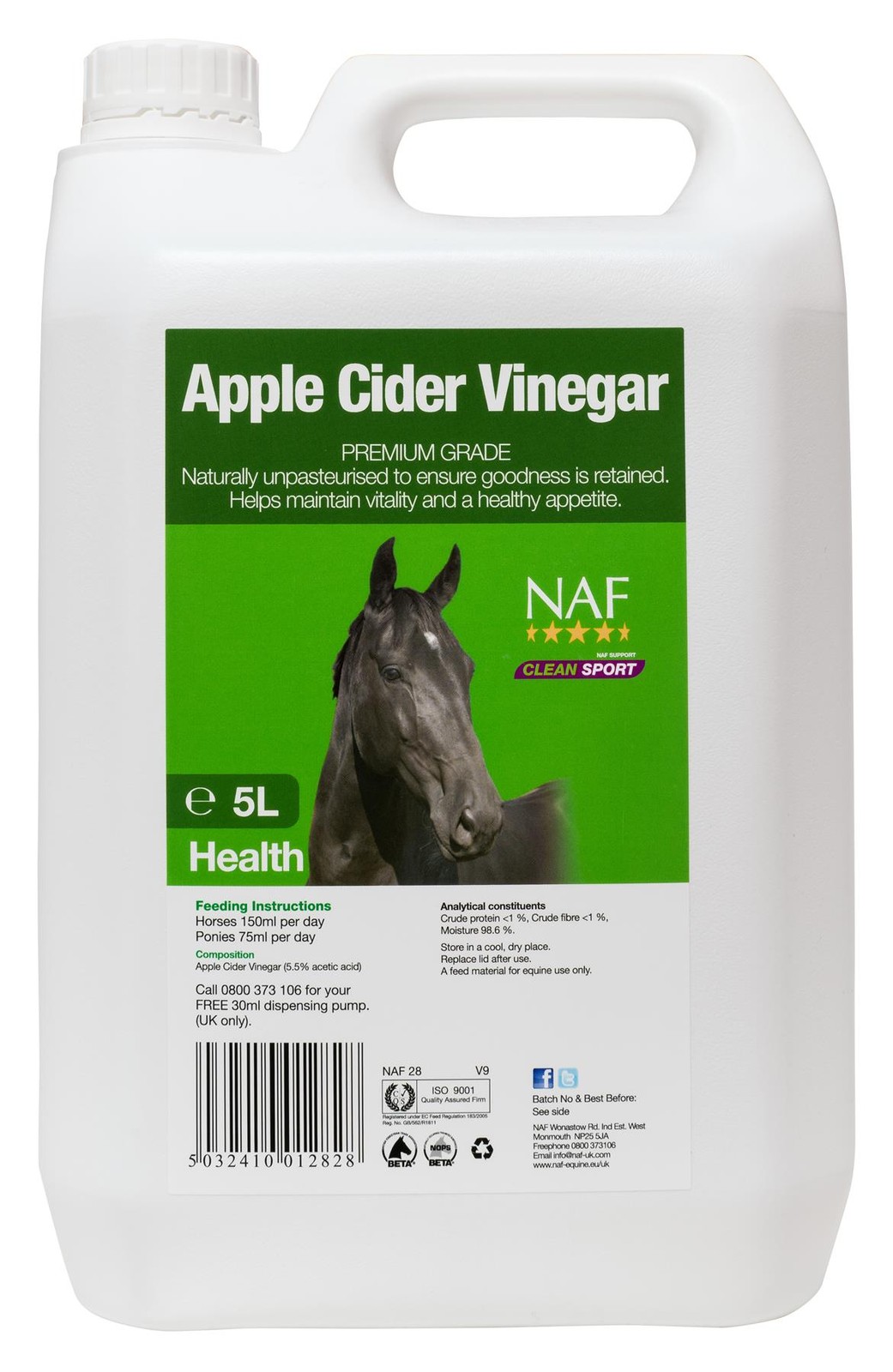 NAF Apple Cider Vinegar 5L