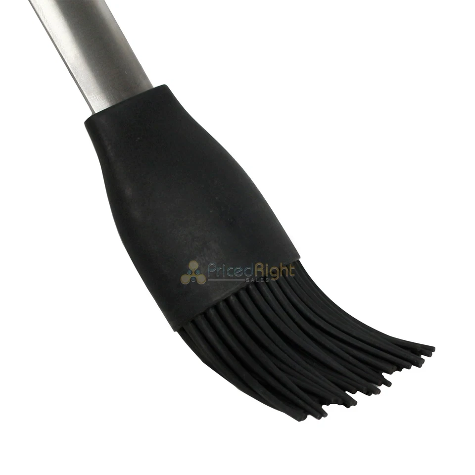 Mr Bar-B-Q Premium Basting Brush Silicone & Stainless Steel Rubber Grip 16 In - Imagem 3 de 4