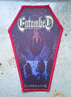 ENTOMBED - CLANDESTINE -- PATCH / AUFNÄHER -- DEATH METAL