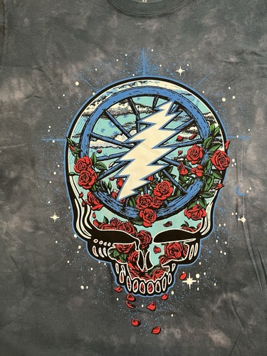 Grateful Dead Liquid Blue T Shirt Skull Short Sleeve M - Picture 12 of 17