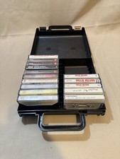 Willie Nelson Cassette Tape Lot of 15 w/ Carrying Case Country Tested
