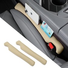 2PCS Leather Car Seat Gap Filler organizer,Gap plug box for car seat space,fill