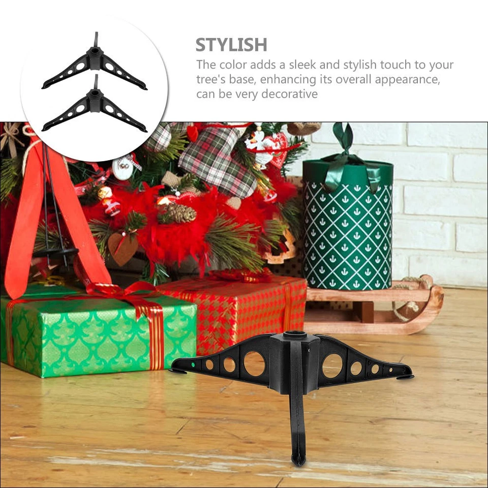 2 Pcs Artificial Tree Stand Christmas Base Bracket Holders for Fake Trees - Image 4 of 4