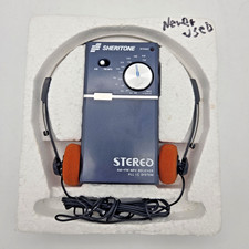 VTG Sheritone AM/FM Receiver W/ Headphones Broken Bat. Cover - Tested And Works