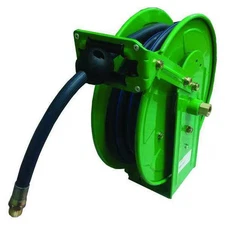 Spring Return Hose Reel, 1/4 in Hose Diameter, 50 ft Length, 300 psi Max.