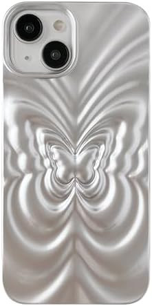 for iPhone 12 Pro Case,3D Butterfly Pattern Pleated Soft Compatible with iPhone