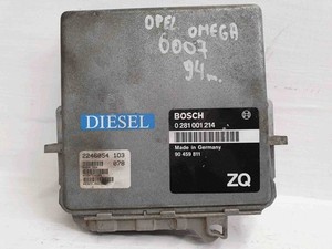 Opel Omega B 25, 26, 27 Motorsteuergerät 0281001214 2,5 Diesel 1994 29128722