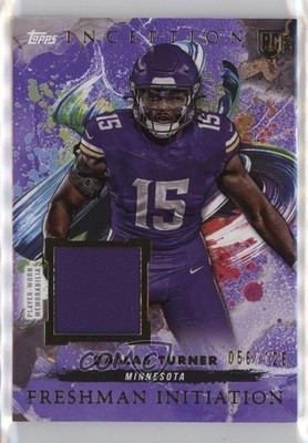 2024 Topps Inception Freshman Initiation Purple /125 Dallas Turner Rookie RC 3hd
