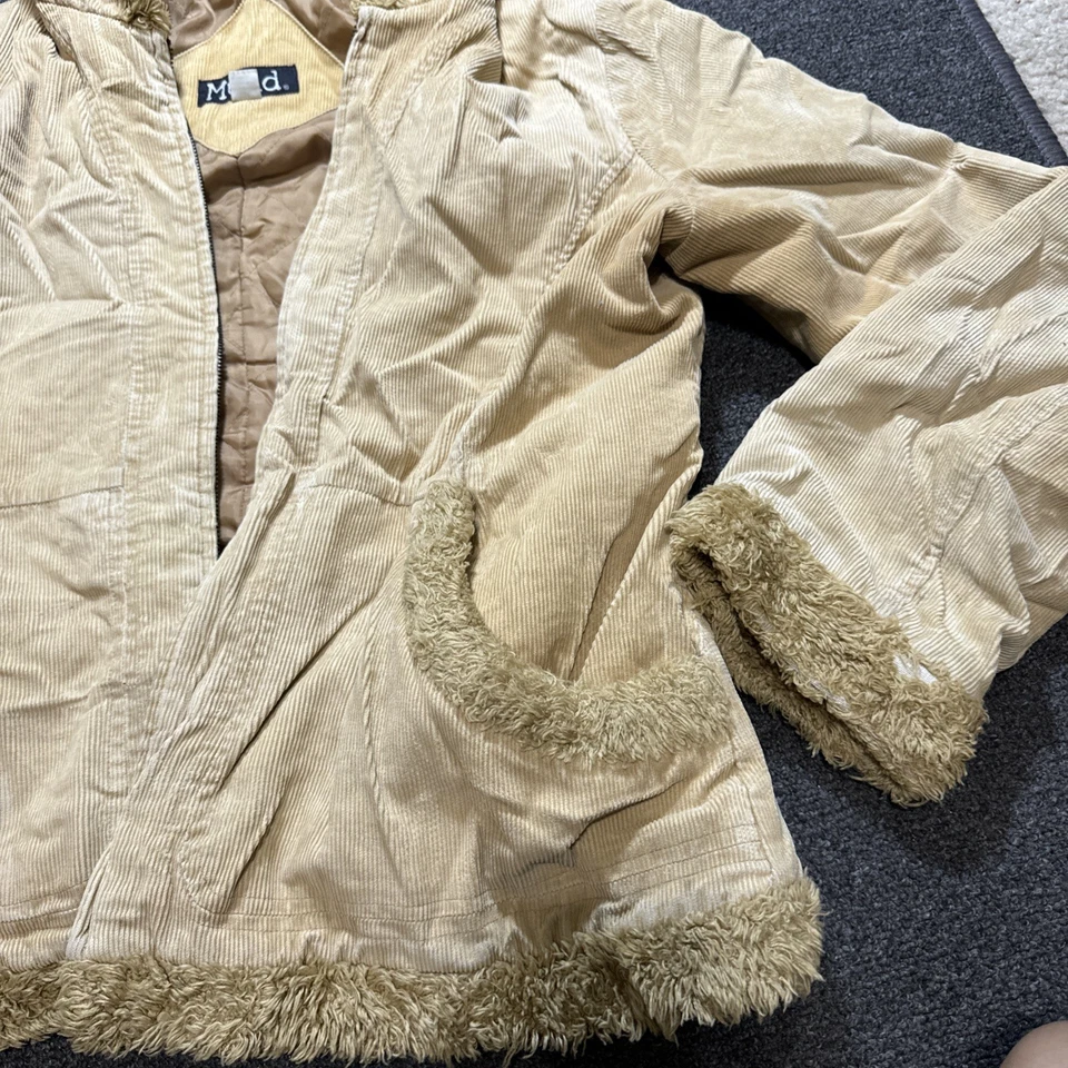 Chaqueta de Invierno Mudd Hombres Talla XL Tostado Caqui Pesada Gruesa con Capucha Foto 4 de 4