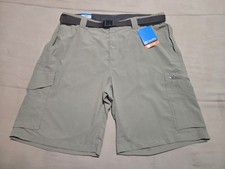 Columbia Silver Ridge Cargo Shorts Mens 38 X 10  Beige Omni-Shade AM4084-221 NWT
