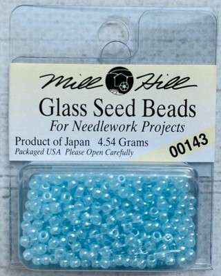 Mill Hill Glass Beads - Color 00143 Robin Egg Blue  11/0 Seed Bead - 4.54 Grams