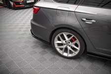 Maxton Design Diffusor Flaps V.2 passend für Seat Leon FR Sportstourer Mk3 schwa