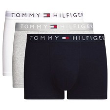 Image of Tommy Hilfiger Mens Underwear 3 Pack Trunks Shorts Multi Colour Cotton Everyday