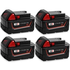 4 PACK 8.0 AHFor Milwaukee 18V For M18 Lithium-ion Battery 48-11-1880 48-11-1860