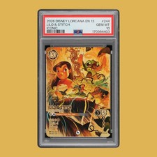 RARE Lorcana Iconic Lilo Stitch - Fun-Loving Friends Attack of the Vine PSA 10