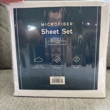 Malouf Twin Sheet Set Weekender Microfiber Deep Pocket, Brushed 3 Pc NEW sheets