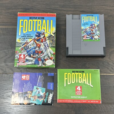 NES Play Action Football Authentic Nintendo CIB