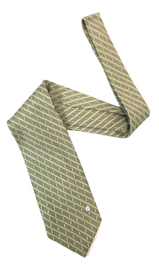 Gianni Versace Classic V2 Silk Handmade Neck Tie Multicolor Light Brown #6115