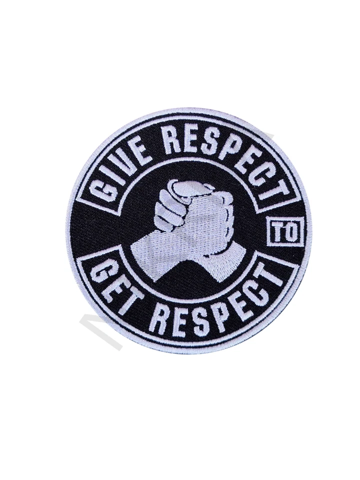 MARKENLOS Get Respect Toppa Patch Stiratrice Regalo Uomo BIKER Moto Cappotto Harley