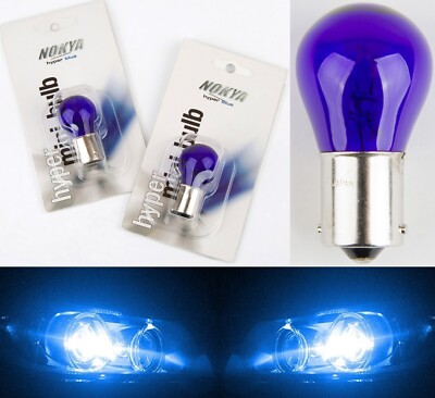 Nokya 1156 P21W Nok5282 27W Blue Two Bulbs Back Up Reverse Light Replace Stock