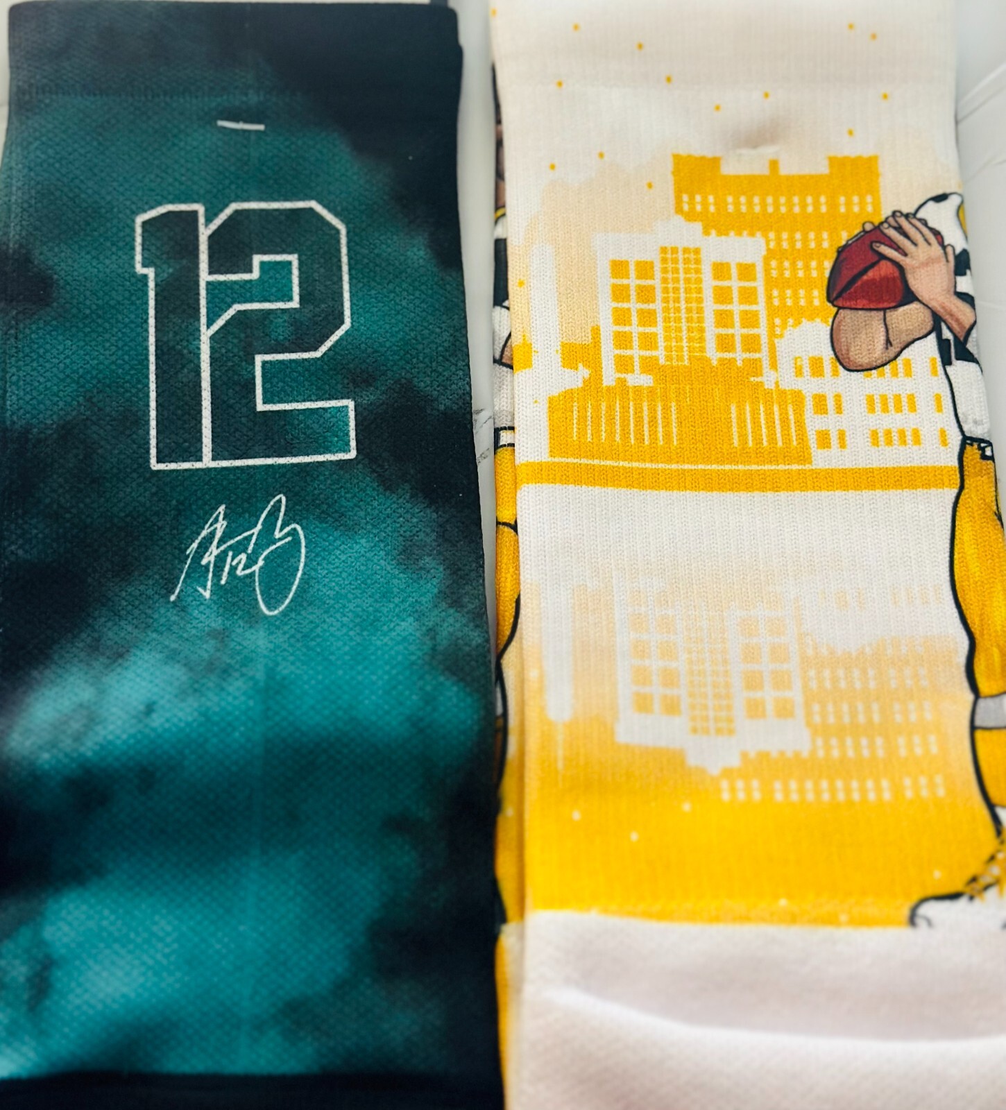 SAOLA Calze Aaron Rodgers Strideline Green Bay Packers nuove con etichette taglia M L da uomo confezione da 8 12