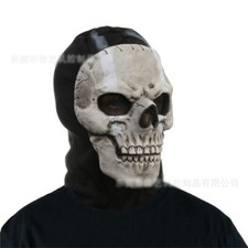 Gioco Call of Duty Ghost Skull Maschera Full Face COD Cosplay Prop Lattice + Panno