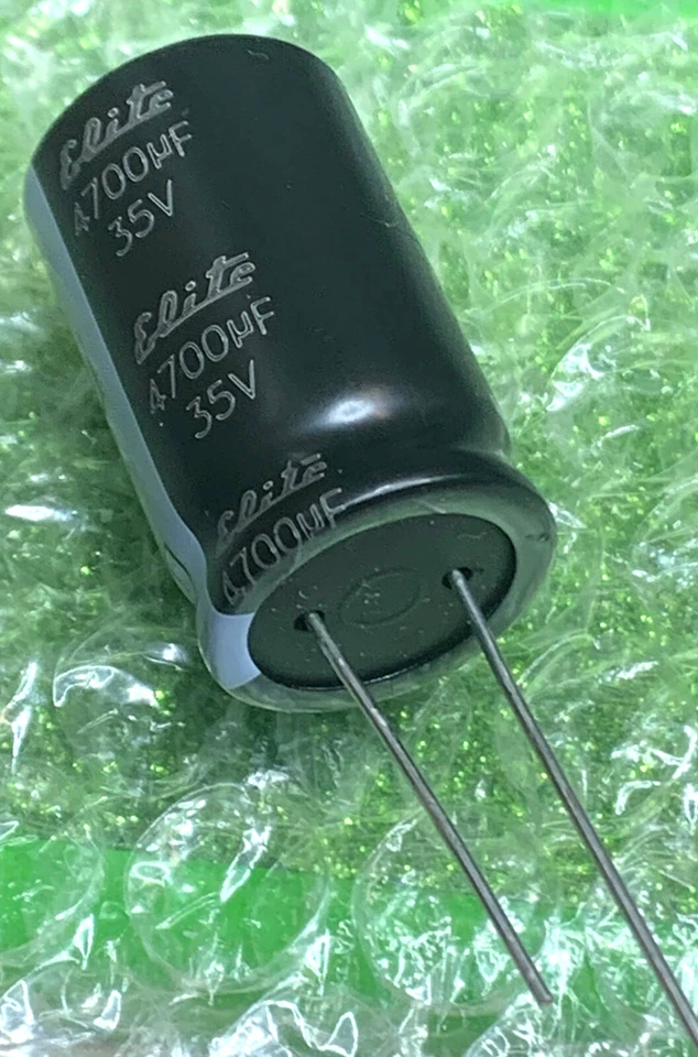 Elite 4700uF 35V 105° Condensatore Elettrolitico Ø18x30mm