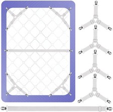 Bed Sheet Straps Scrunchie Fitted Straps Keepers Holders Elastic Fasteners 5 Pcs