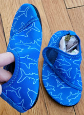 LeIsfIt Toddler Water Shoes, Beach Shoes, Aqua Socks Non-slip water Socks Blue