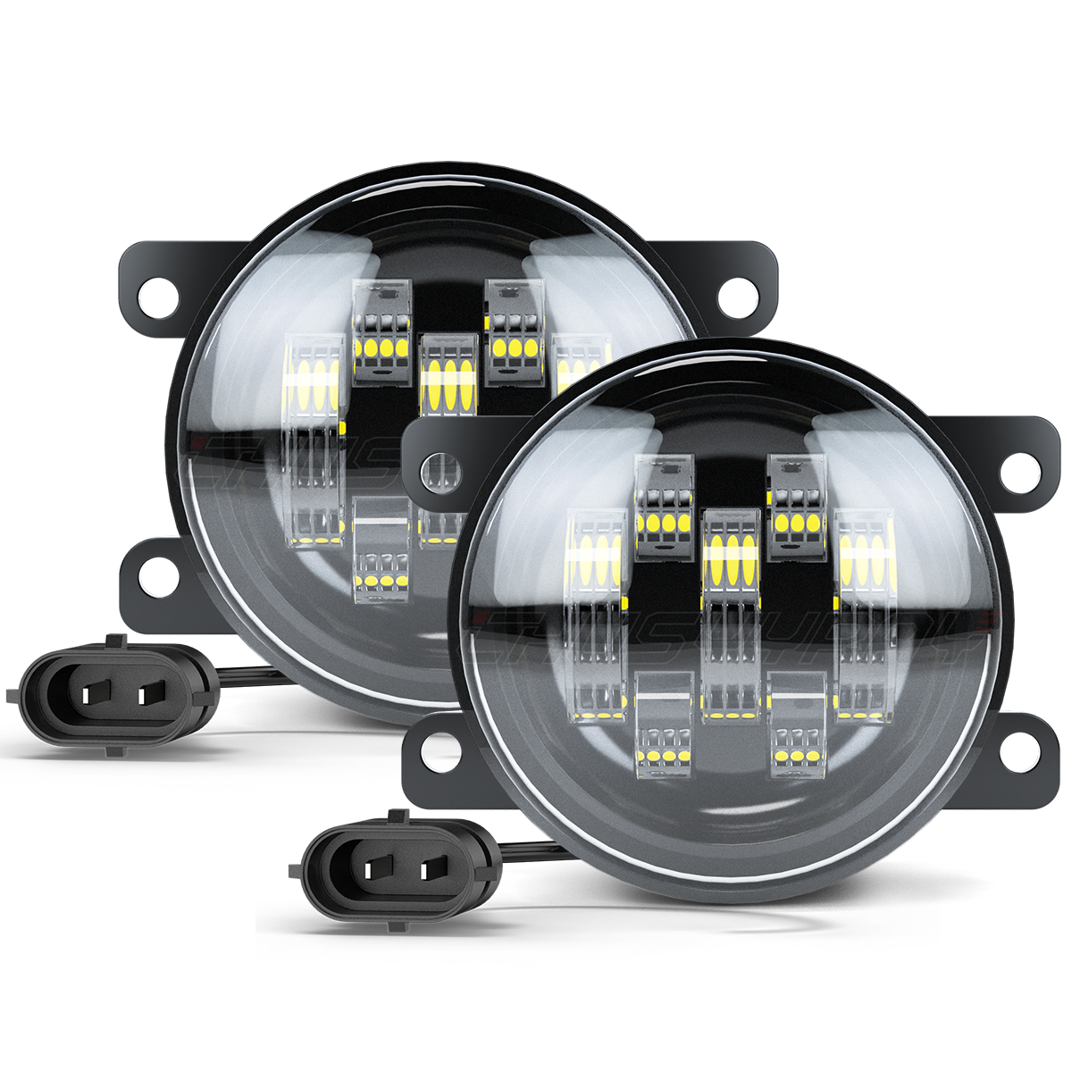 Ford Focus 2012-2014 Clear Lens Front Bumper Fog Lights with Bulbs